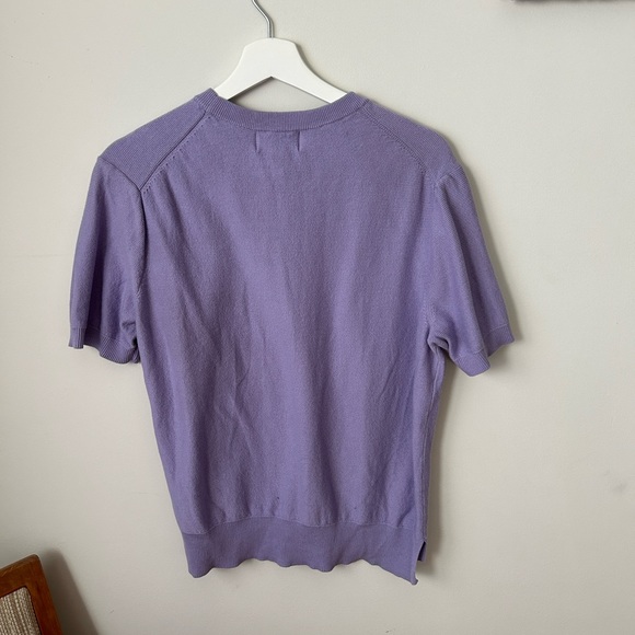 Purple short sleeve lilac sweater - vintage look! - Picture 2 of 3